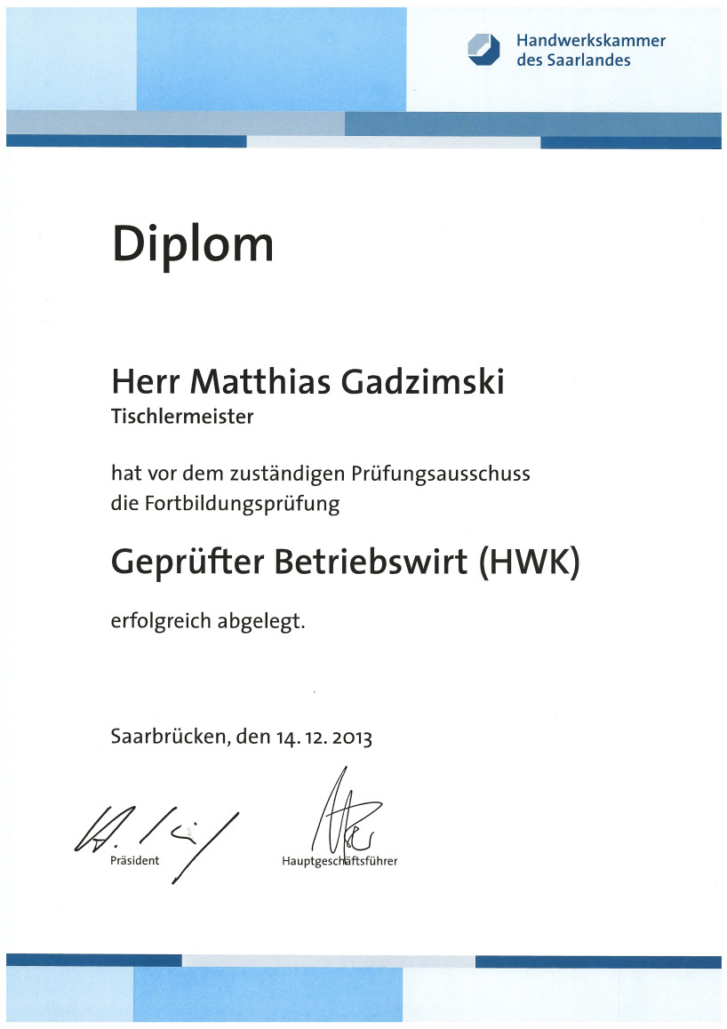 Diplom Betriebswirt